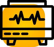 EKG-Monitor kreatives Icon-Design vektor