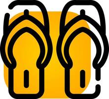 Flip-Flops kreatives Icon-Design vektor