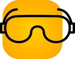 labb glasögon kreativ ikon design vektor