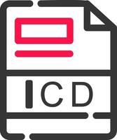 icd kreativ Symbol Design vektor