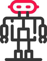 Roboter kreatives Icon-Design vektor