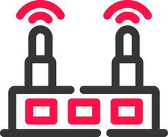 WLAN-Router kreatives Icon-Design vektor