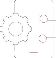 Projekt Verwaltung App kreativ Symbol Design vektor