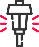 Streetlight kreatives Icon-Design vektor