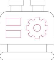 Maschinen kreatives Icon-Design vektor