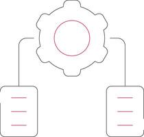 Software definiert Netzwerk kreativ Symbol Design vektor