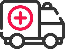 Krankenwagen kreatives Icon-Design vektor