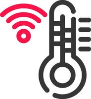 Thermostat kreativ Symbol Design vektor