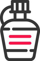 Wasserflasche kreatives Icon-Design vektor