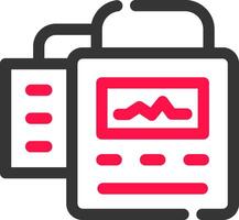 Defibrillator kreativ Symbol Design vektor