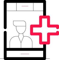 medicinsk e-handel leverantör kreativ ikon design vektor