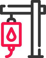 Bluttransfusion kreatives Icon-Design vektor