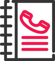 Telefonbuch kreatives Icon-Design vektor