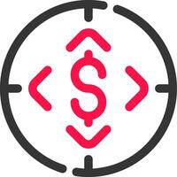 Finanzierung Tor kreativ Symbol Design vektor