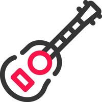 Akustikgitarre kreatives Icon-Design vektor