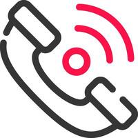 Telefonempfänger kreatives Icon-Design vektor