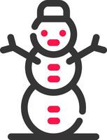 Schneemann kreatives Icon-Design vektor