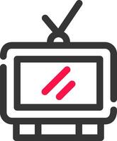 kreatives Icon-Design für das Fernsehen vektor