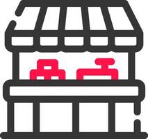 Street Shop kreatives Icon-Design vektor