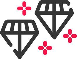 Diamanten kreativ Symbol Design vektor