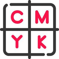 cmyk kreativ ikon design vektor