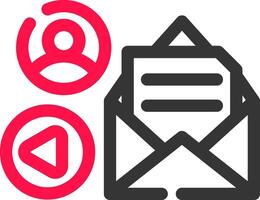 E-Mail-Werbung kreatives Icon-Design vektor