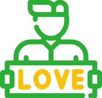 liebe kreatives Icon-Design vektor