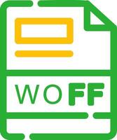 woff kreativ Symbol Design vektor