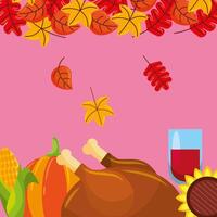 Happy Thanksgiving Day Vektor-Design vektor