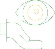 primär Auge Pflege kreativ Symbol Design vektor