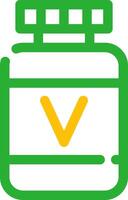 Vitamin kreatives Icon-Design vektor