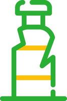 Plastik Flasche kreativ Symbol Design vektor