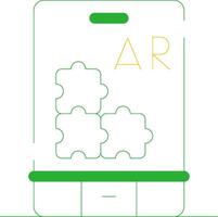 ar Puzzle kreativ Symbol Design vektor