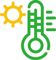 kreatives Icon-Design bei heißen Temperaturen vektor