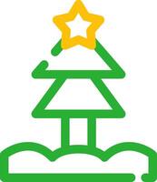 Weihnachtsbaum kreatives Icon-Design vektor