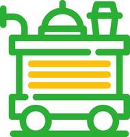 Food Trolley kreatives Icon-Design vektor