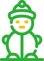 Schneemann kreatives Icon-Design vektor