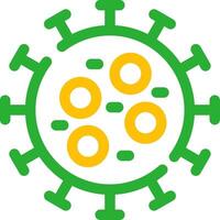 Coronavirus kreatives Icon-Design vektor