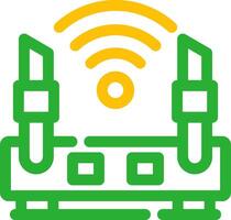 WLAN-Router kreatives Icon-Design vektor