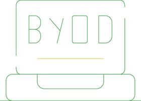 byod Tour kreativ Symbol Design vektor