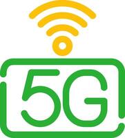 5g Netzwerk kreativ Symbol Design vektor