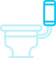 Toilette kreatives Icon-Design vektor