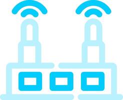 WLAN-Router kreatives Icon-Design vektor