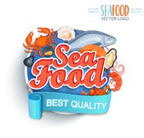 Seafood bästa kvalitet vektor