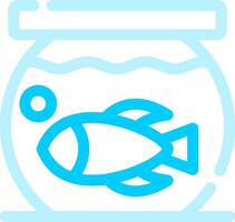 Fish Bowl kreatives Icon-Design vektor