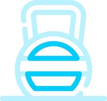 Kettlebell kreatives Icon-Design vektor