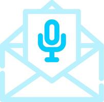 Voice-E-Mail kreatives Icon-Design vektor