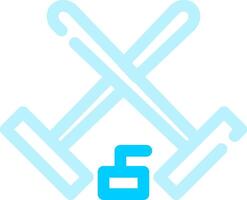 curling kreativ ikon design vektor