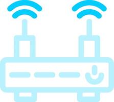 WLAN-Router kreatives Icon-Design vektor