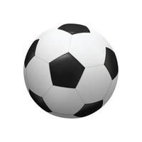 realistischer Fußball Fußball auf weißem Hintergrund. Vektor. vektor